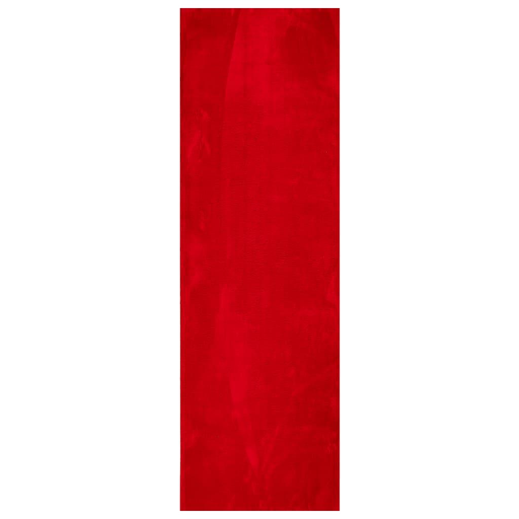 Vidaxx Teppich Huarte Kurzflor weich waschbar 80x250 cm rot
