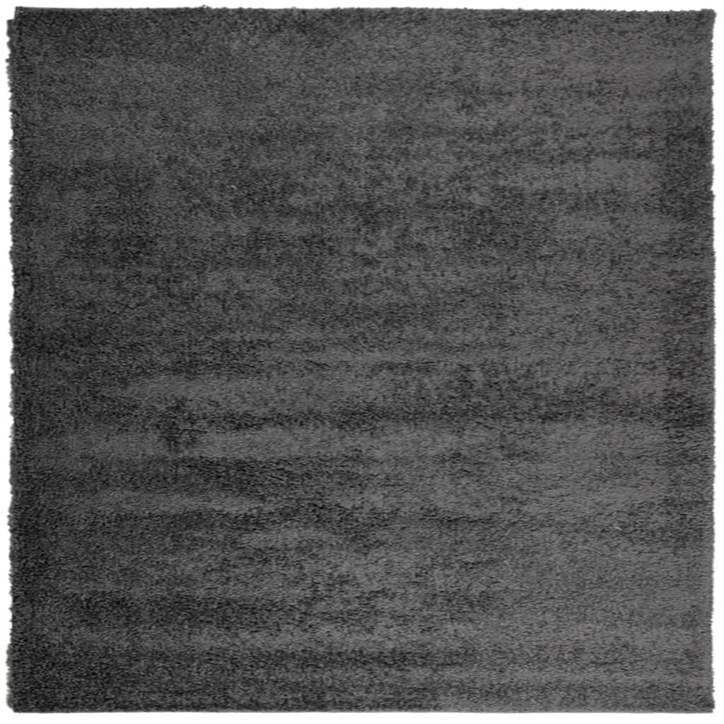 VidaXL Teppich Pamplona Shaggy Hochflor 160x160 cm Anthrazit