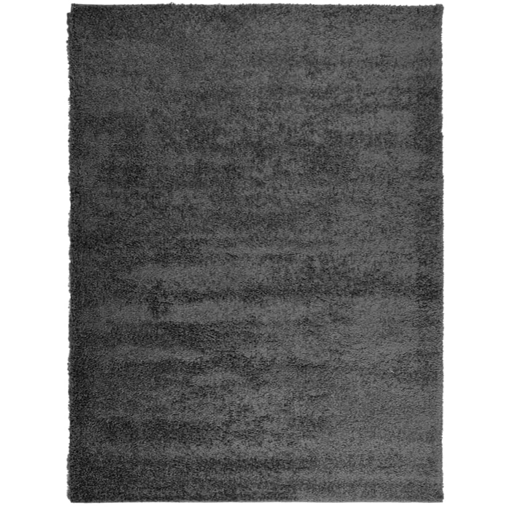 VidaXL Teppich PAMPLONA Shaggy Hochflor 300x400 cm Anthrazit