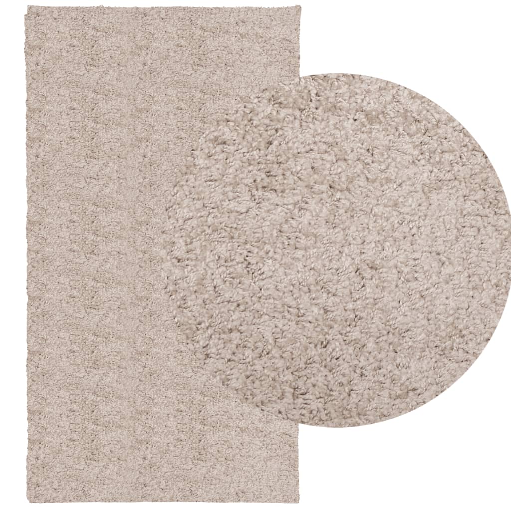 VidaXL Teppich Pamplona Shaggy Hochflor Modern 60x110 cm Beige