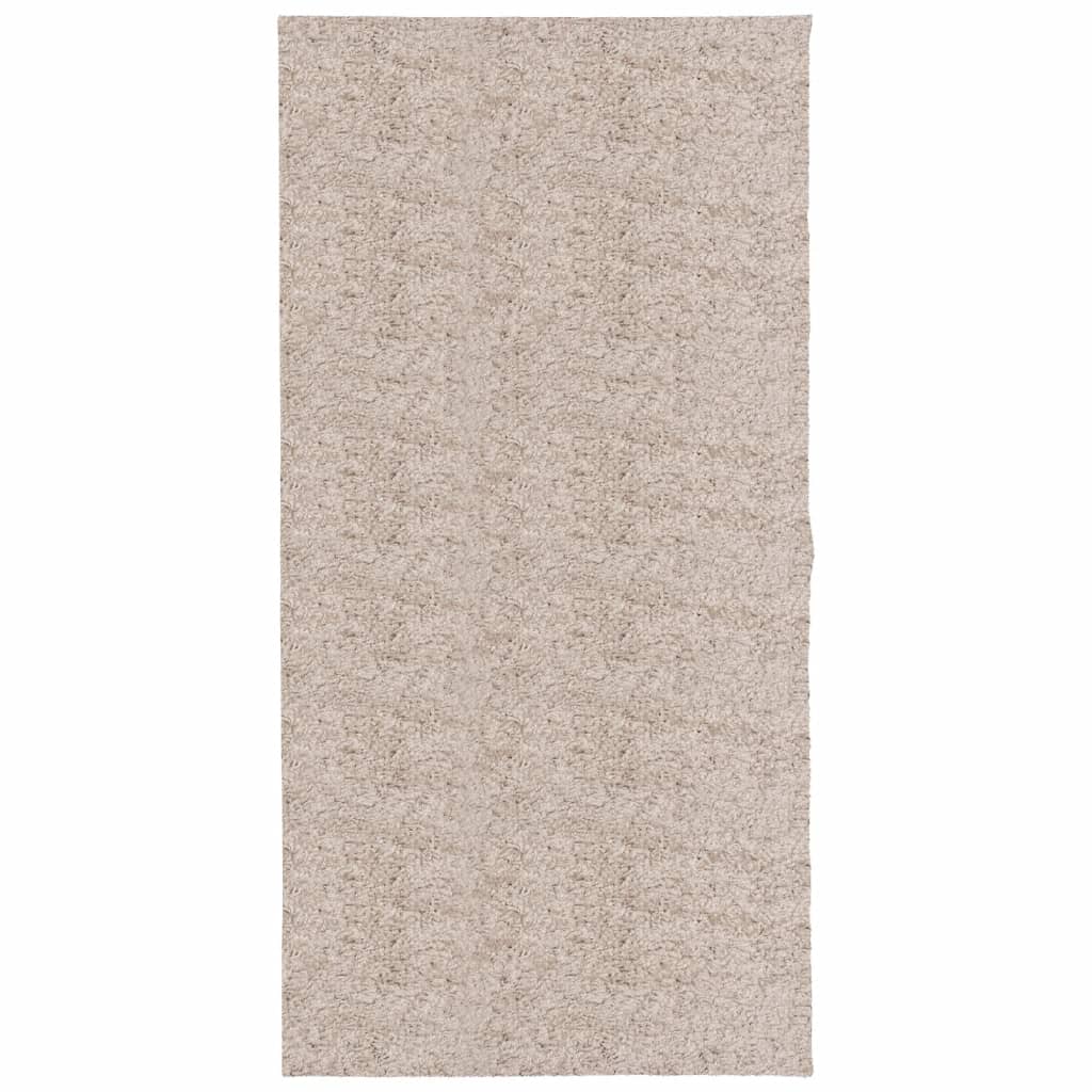 VidaXL Teppich Pamplona Shaggy Hochflor Modern 100x200 cm Beige
