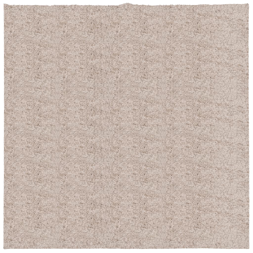 VidaXL Teppich Pamplona Shaggy Hochflor Modern 160x160 cm Beige