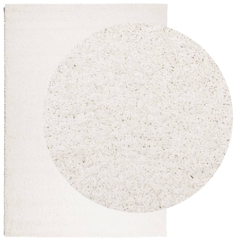 VidaXL Teppich Pamplona Shaggy Hochflor Modern 140x200 cm Creme