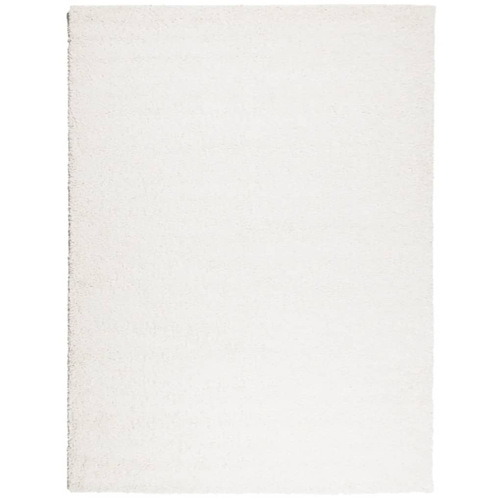 VidaXL Teppich PAMPLONA Shaggy Hochflor modern 300x400 cm Creme