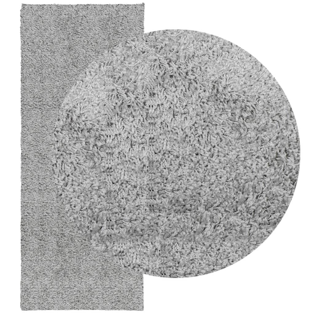 VidaXL Teppich Pamplona Shaggy Hochflor Modern 80x200 cm Grau