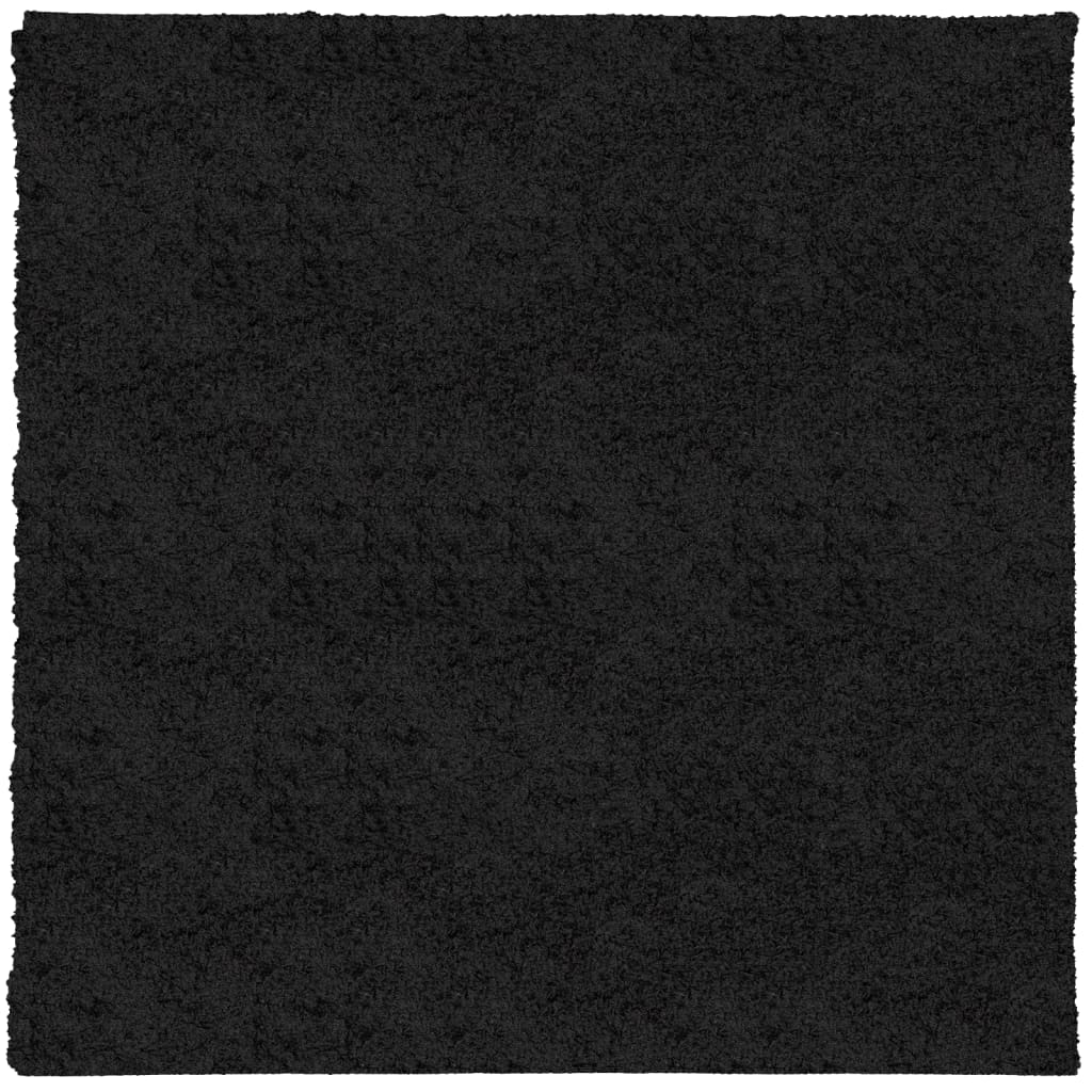 VidaXL Teppich Pamplona Shaggy Hochflor Modern 120x120 cm Schwarz