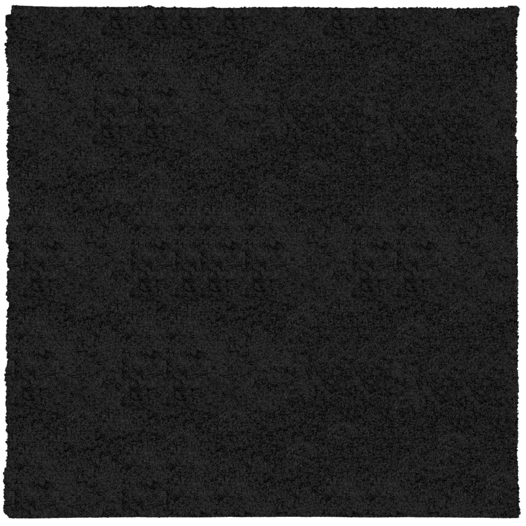 VidaXL Teppich Pamplona Shaggy Hochflor Modern 200x200 cm Schwarz