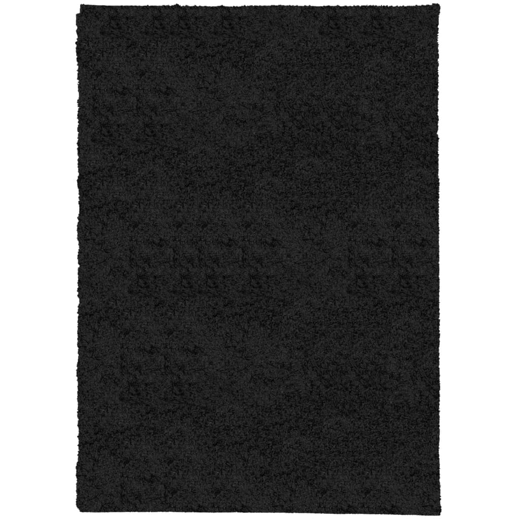 VidaXL Teppich Pamplona Shaggy Hochflor Modern 200x280 cm Schwarz