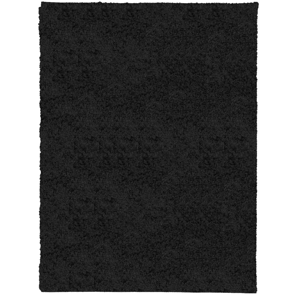 VidaXL Teppich PAMPLONA Shaggy Hochflor Modern 300x400 cm Schwarz
