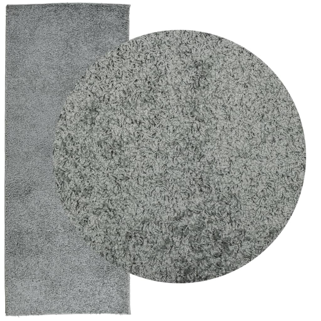 VidaXL Teppich Pamplona Shaggy Hochflor Modern 80x200 cm Grün