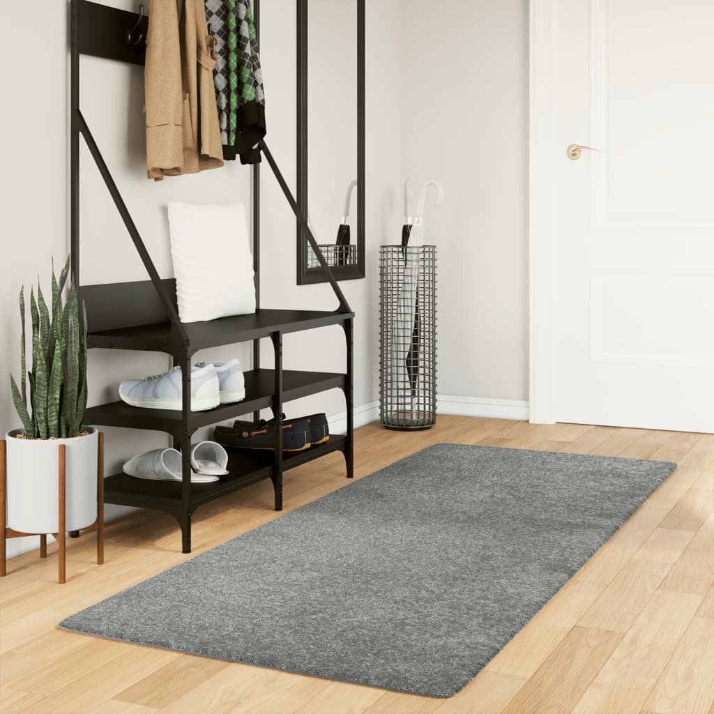 VidaXL Teppich Pamplona Shaggy Hochflor Modern 80x200 cm Grün