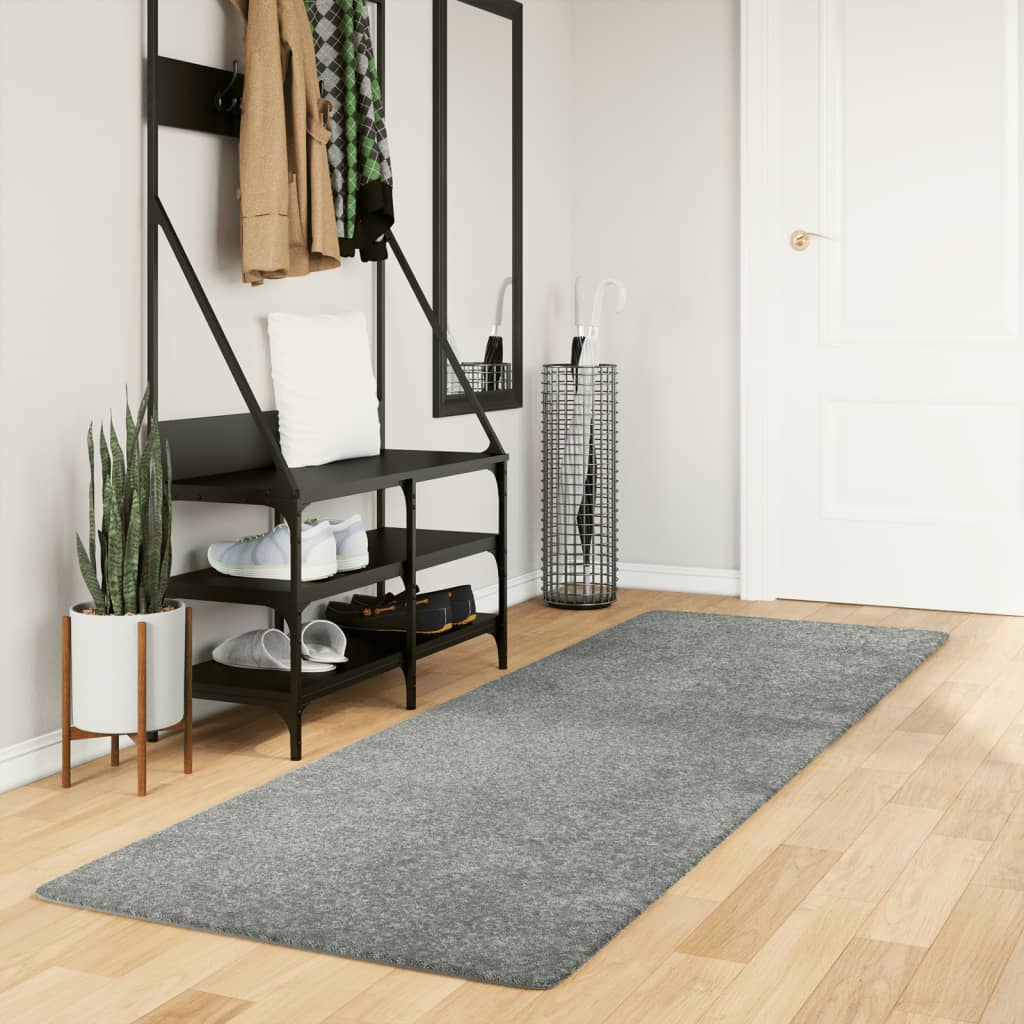 VidaXL Teppich Pamplona Shaggy Hochflor Modern 80x250 cm Grün