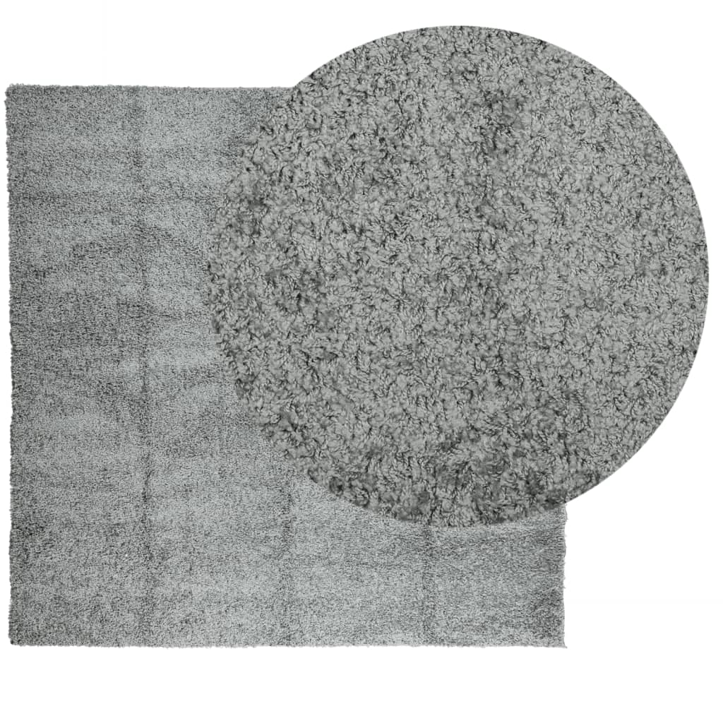 VidaXL Teppich Pamplona Shaggy Hochflor Modern 120x120 cm Grün
