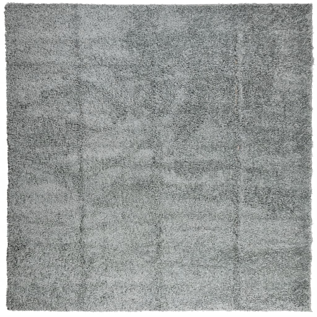 VidaXL Teppich Pamplona Shaggy Hochflor Modern 160x160 cm Grün