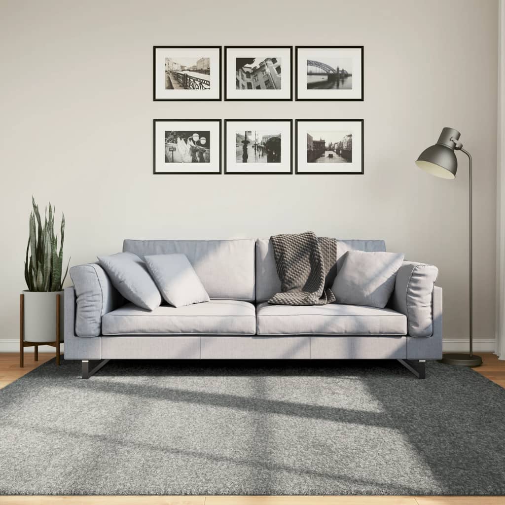VidaXL Teppich Pamplona Shaggy Hochflor Modern 200x200 cm Grün