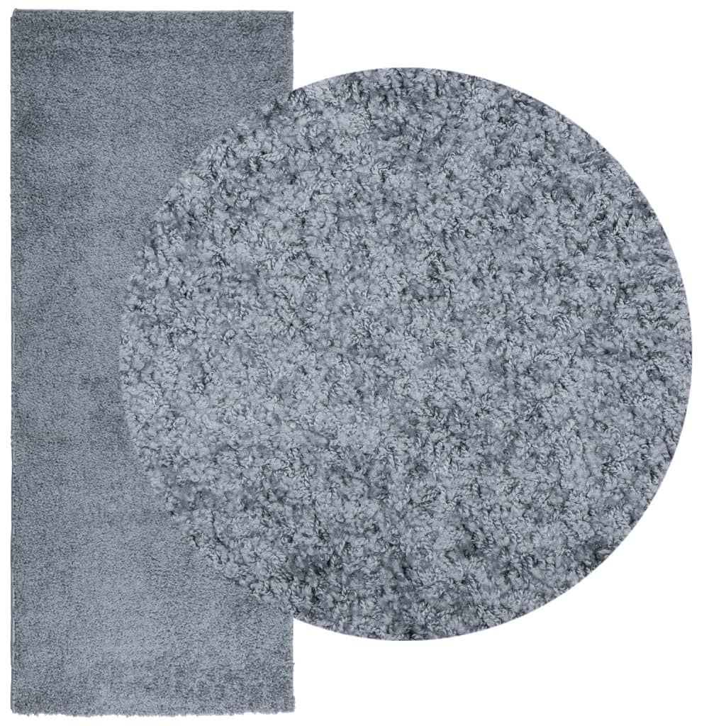 VidaXL Teppich Pamplona Shaggy Hochflor Modern 80x200 cm Blau