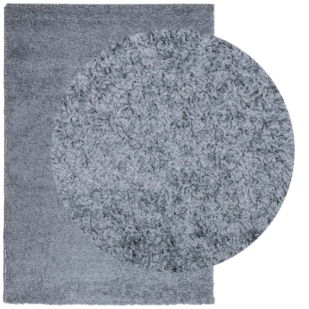 VidaXL Teppich Pamplona Shaggy Hochflor Modern 140x200 cm Blau