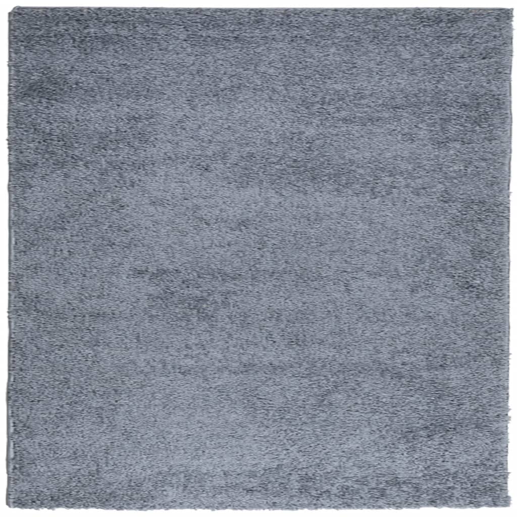 VidaXL Teppich Pamplona Shaggy Hochflor Modern 240x240 cm Blau