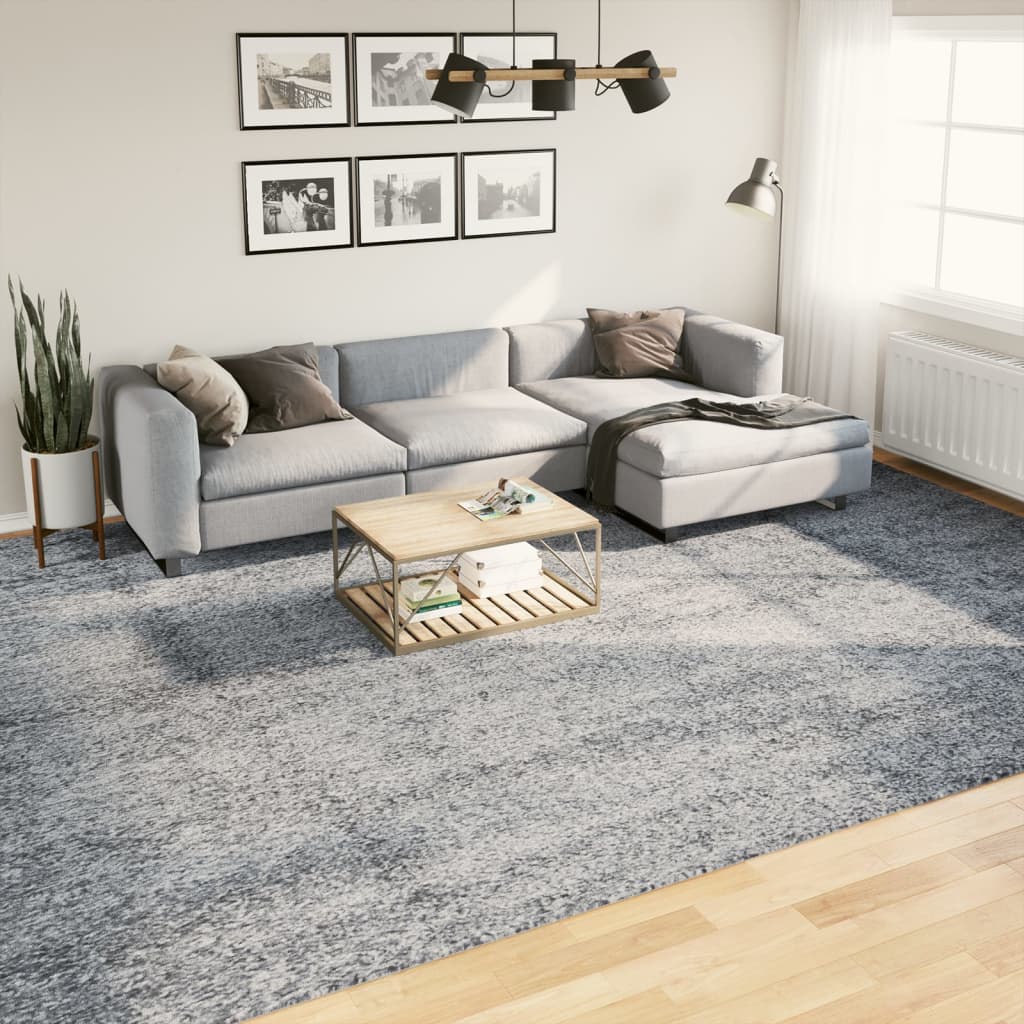 VidaXL Teppich Pamplona Shaggy Hochflor Modern 300x400 cm Blau