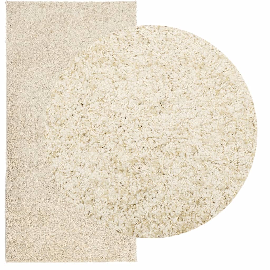 VidaXL Teppich Pamplona Shaggy Hochflor Modern 100x200 cm Gold