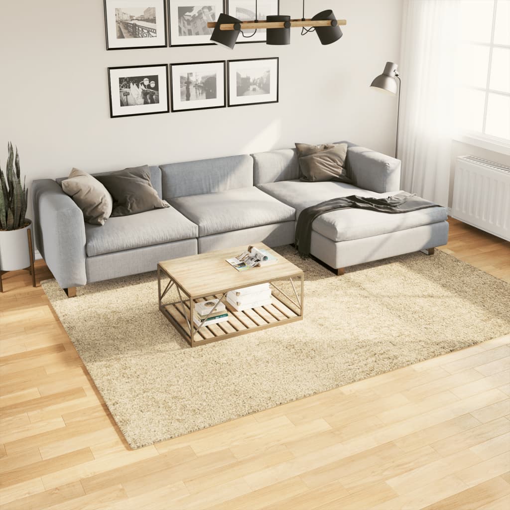 VidaXL Teppich Pamplona Shaggy Hochflor Modern 200x280 cm Gold
