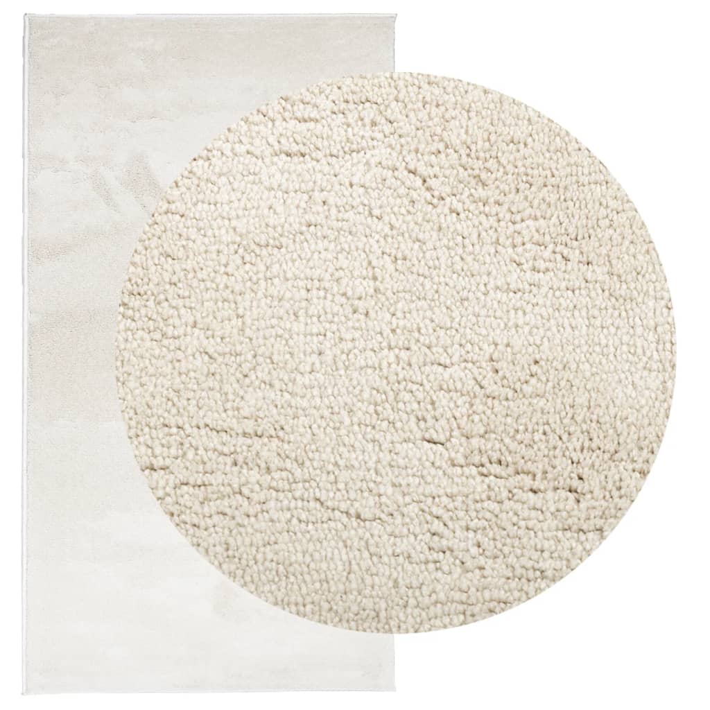 VidaXL Teppich Oviedo Niederflor 80x150 cm beige