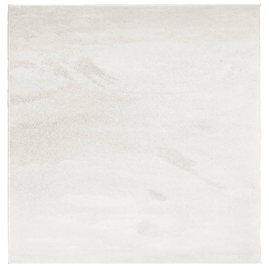 VidaXL Teppich OVIEDO niedriger Flor 120x120 cm beige