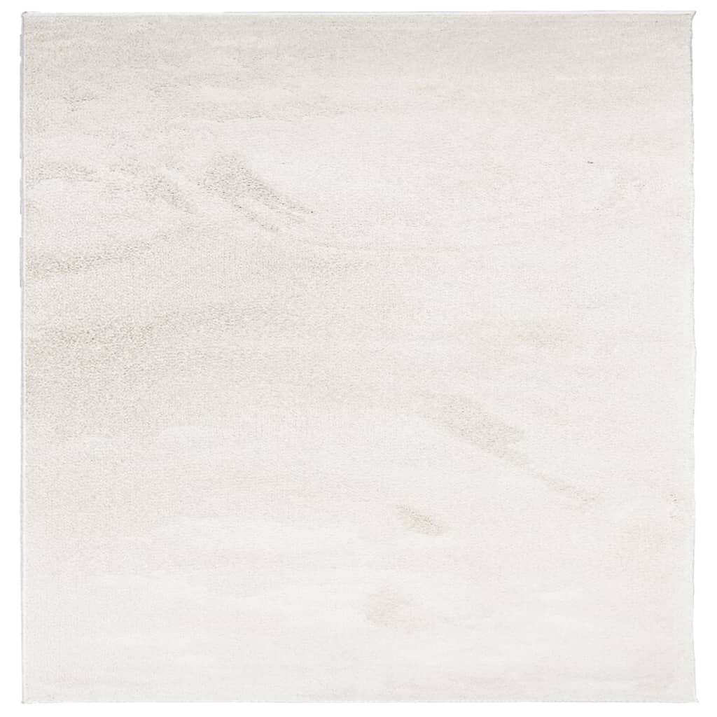 VidaXL Teppich Oviedo Niederflor 160x160 cm beige