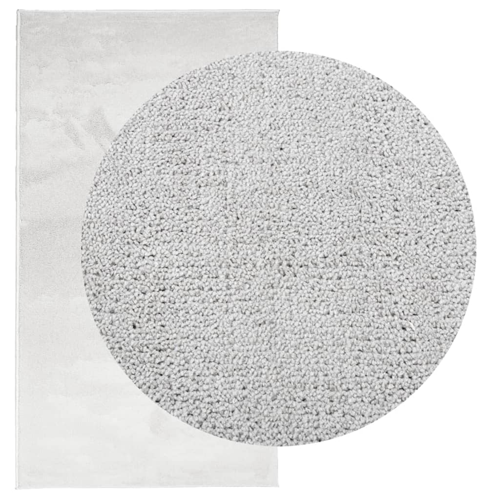VidaXL Teppich Oviedo Niederflor 80x150 cm grau
