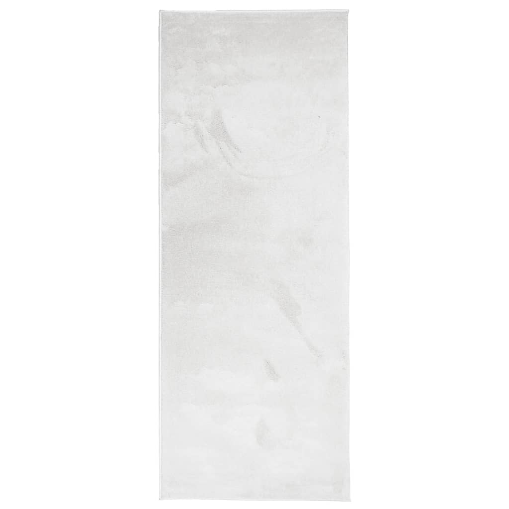VidaXL Teppich Oviedo niedriger Flor 80x200 cm grau