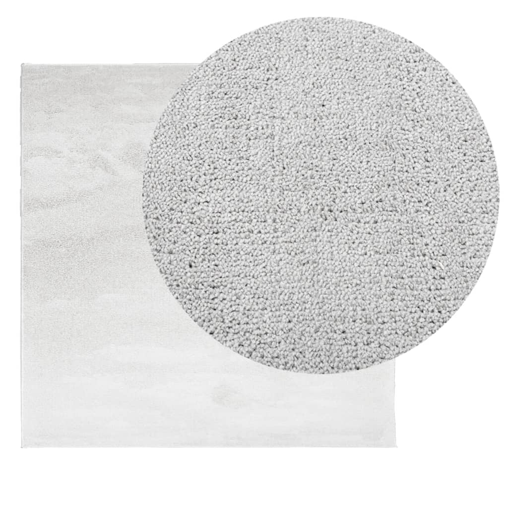 VidaXL Teppich Oviedo Niederflor 200x200 cm grau
