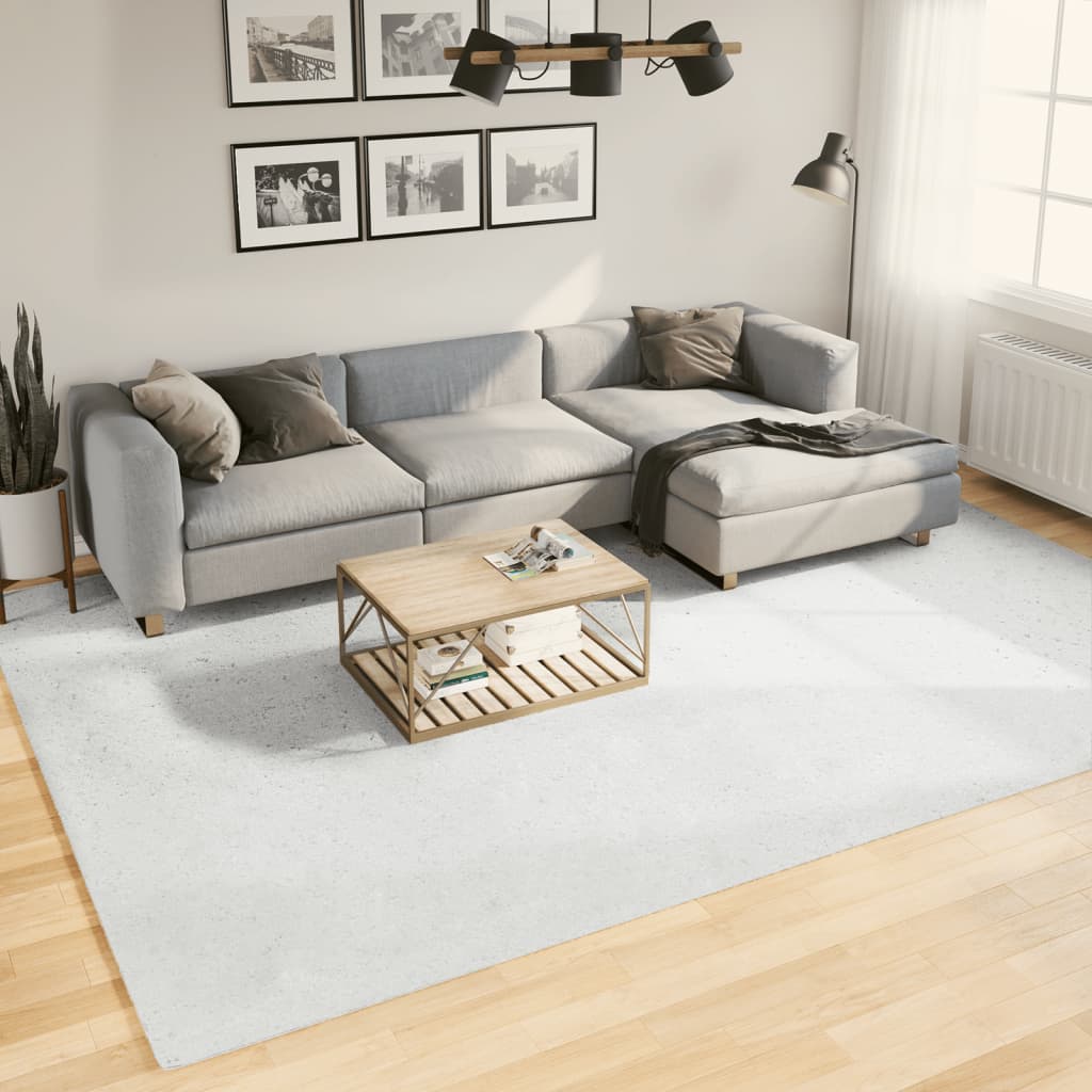 VidaXL Teppich Oviedo niedriger Flor 240x340 cm grau