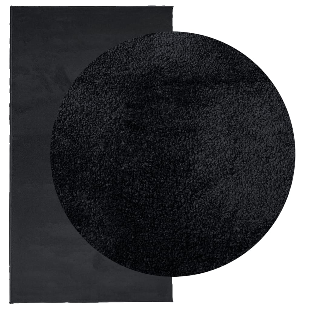 Vidaxx Teppich Oviedo Niederflor 80x150 cm schwarz