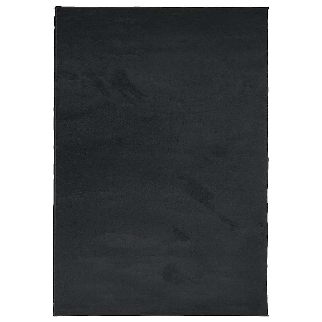 VidaXL Teppich Oviedo Niederflor 160x230 cm schwarz