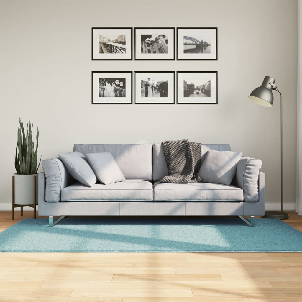 VidaXL Teppich Oviedo Niederflor 100x200 cm grün