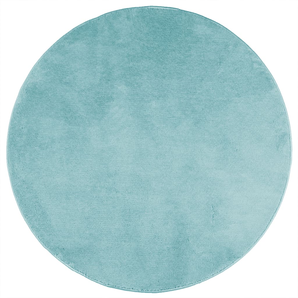 VidaXL Teppich Oviedo niedriger Flor ø 80 cm grün