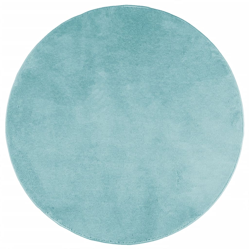 VidaXL Teppich Oviedo niedriger Flor ø 100 cm grün