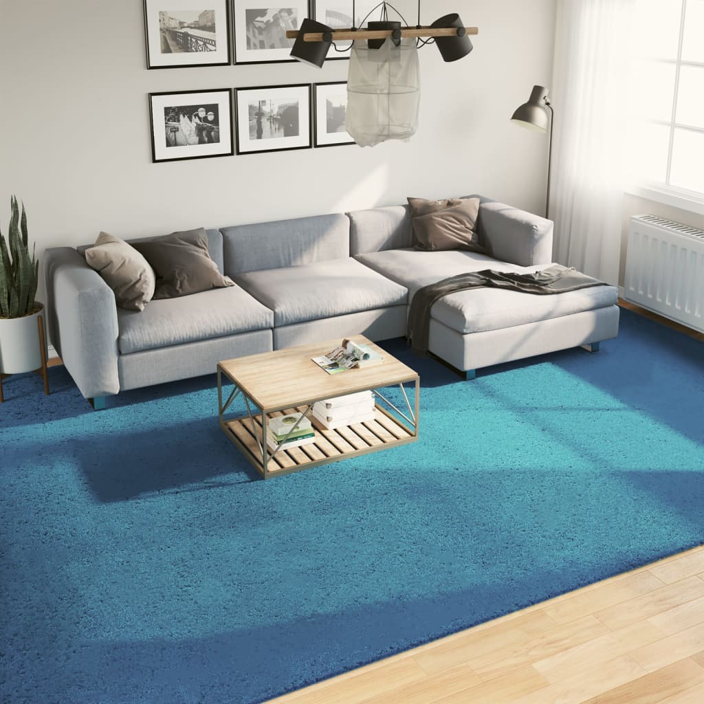 VidaXL Teppich OVIEDO niedriger Flor 300x400 cm türkis