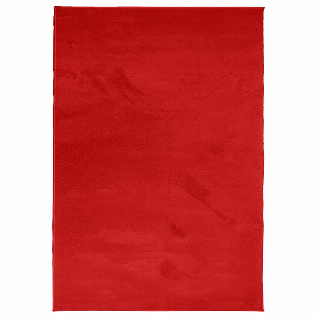 VidaXL Teppich Oviedo niedriger Flor 200x280 cm rot