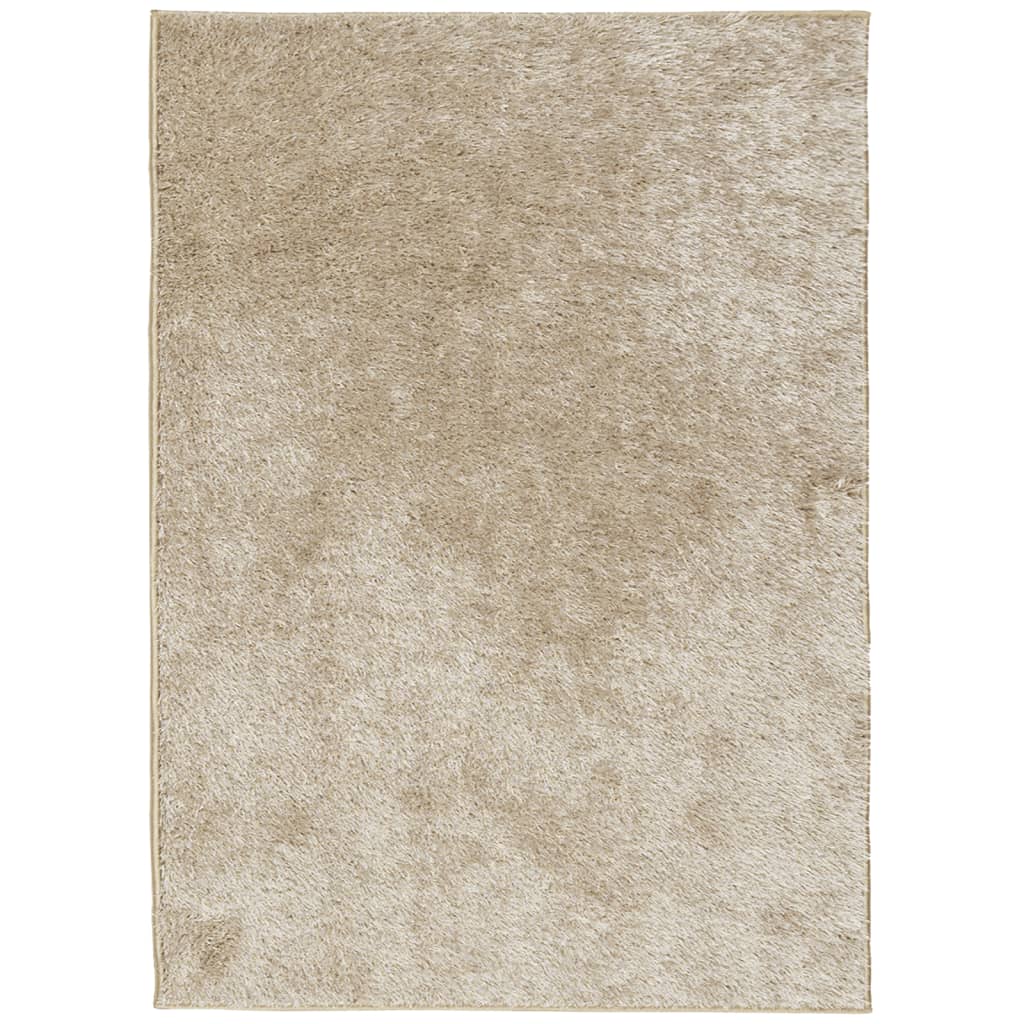 VidaXL Teppich ISTAN Hochflor glänzend 240x340 cm beige