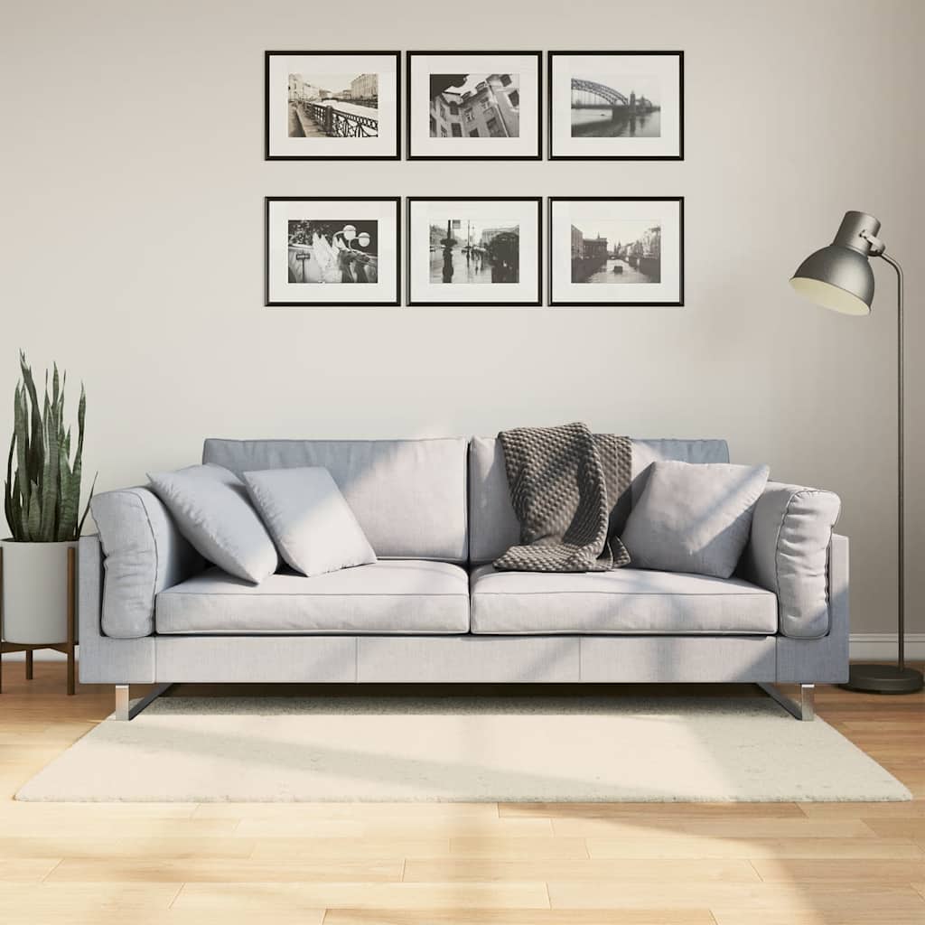 Vidaxx Teppich istan Hochflor glänzend 80x150 cm cremefarben