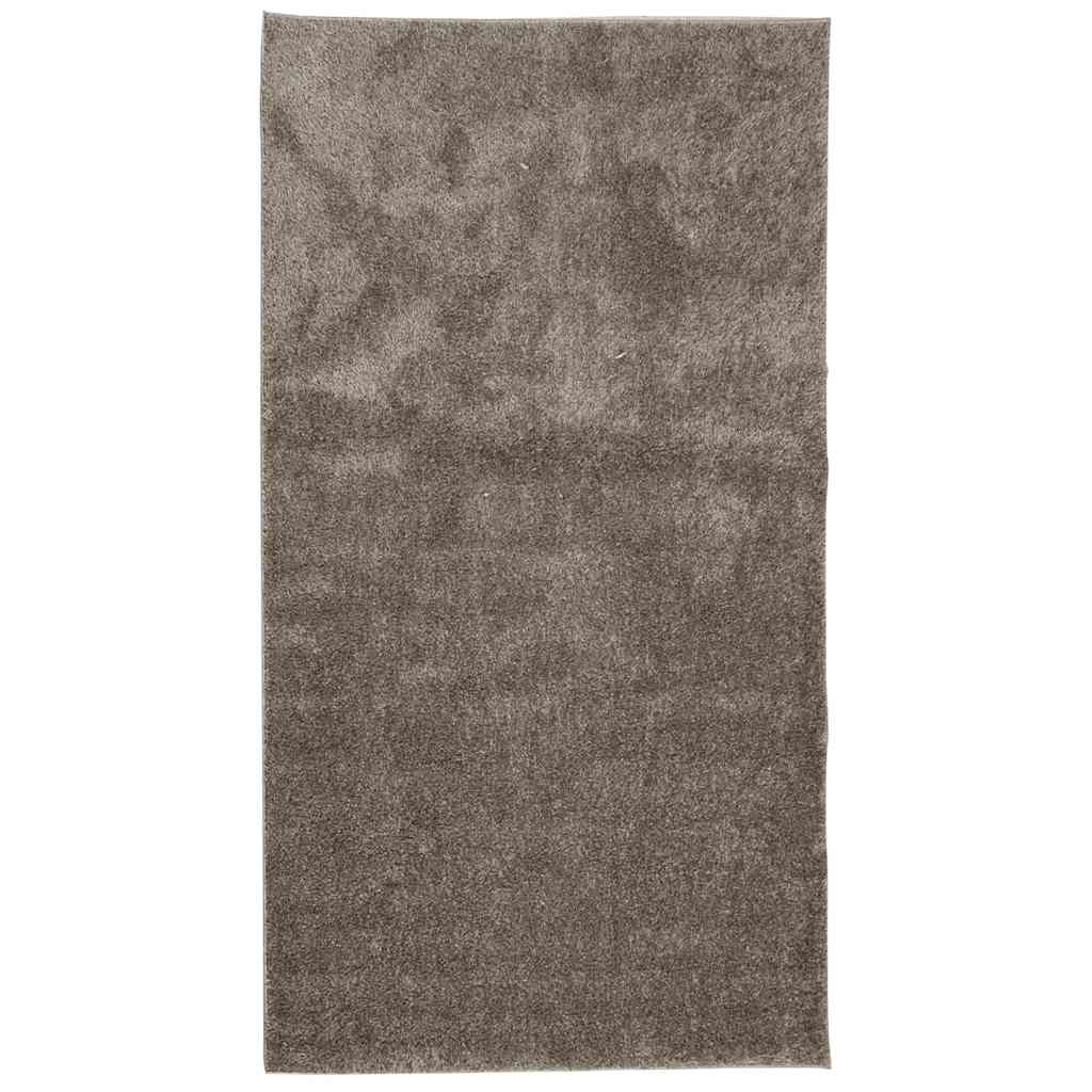 VidaXL Teppich istan Hochflor glänzend 80x150 cm grau