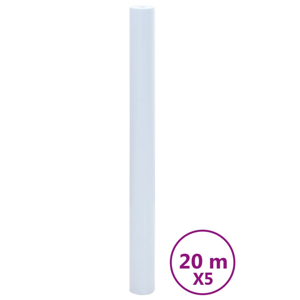 VidaXL Fensterfolien 5 Stück statisch matt PVC transparent weiß