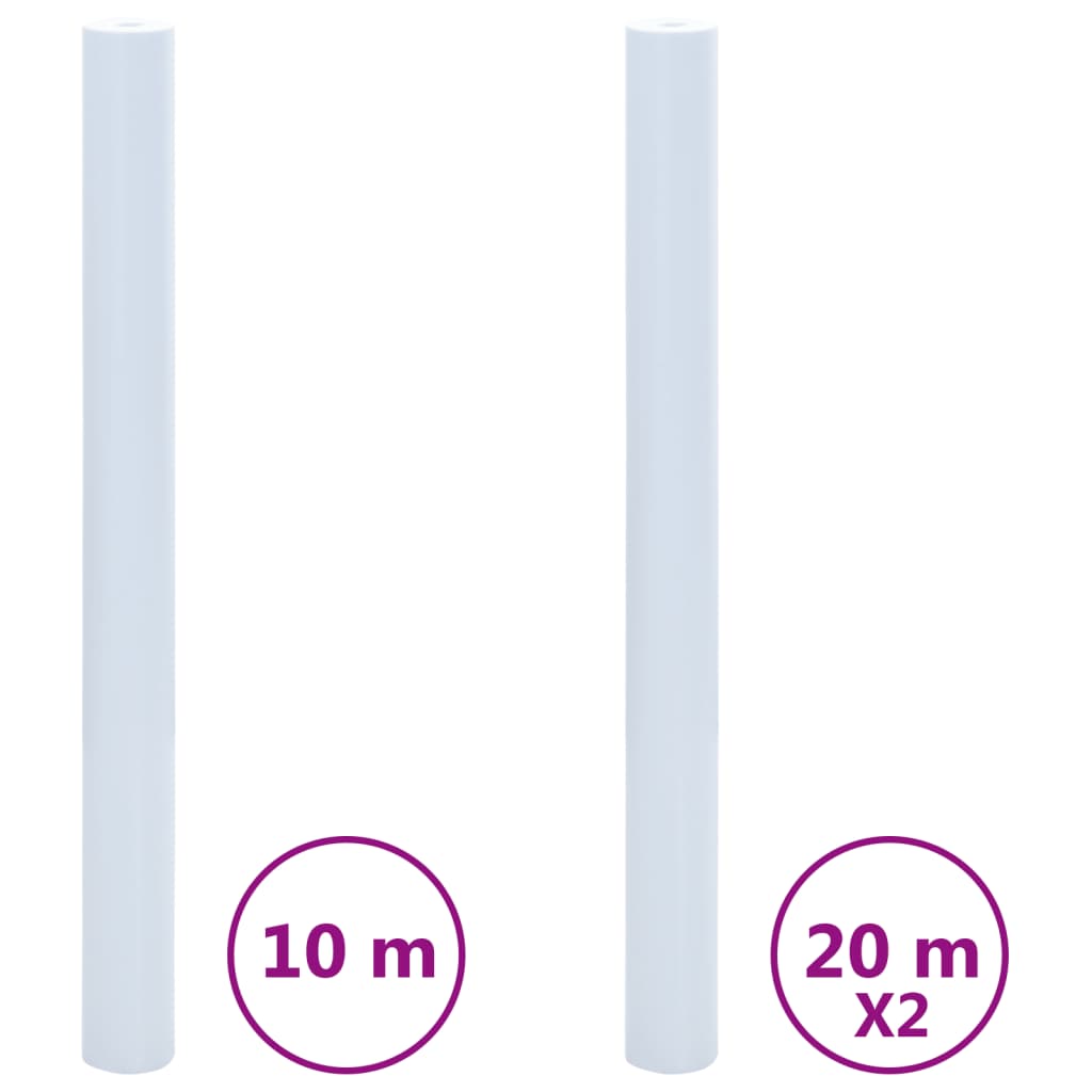 VidaXL Fensterfolien 3 Stück statisch matt PVC transparent weiß