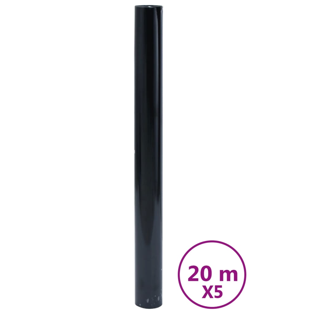 VidaXL Fensterfolien 5 Stück statisch matt PVC Schwarz