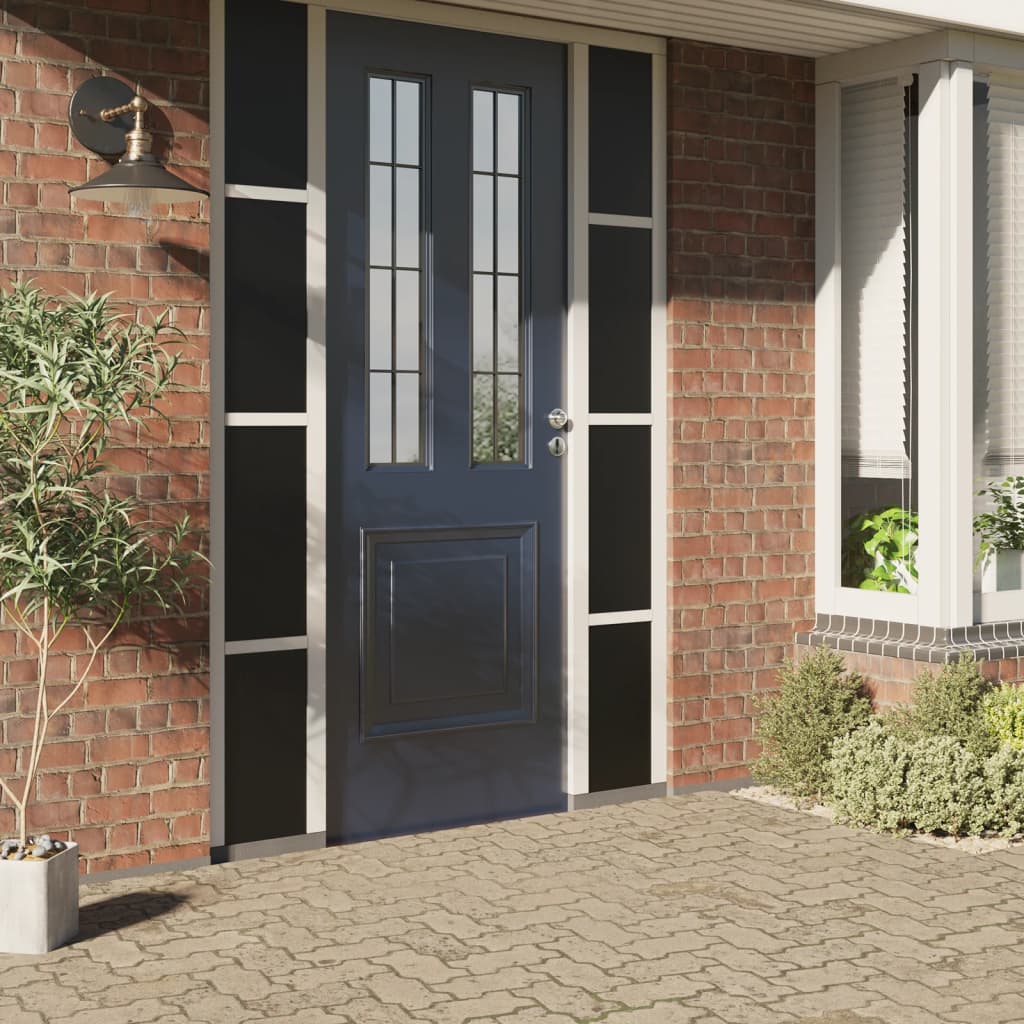 VidaXL Fensterfolien 5 Stück statisch matt PVC Schwarz