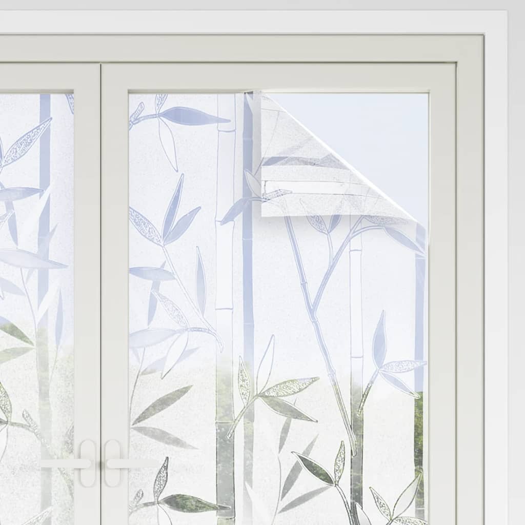 Vidaxx Fensterfolien 2 Stk. mattes Bambusmuster PVC
