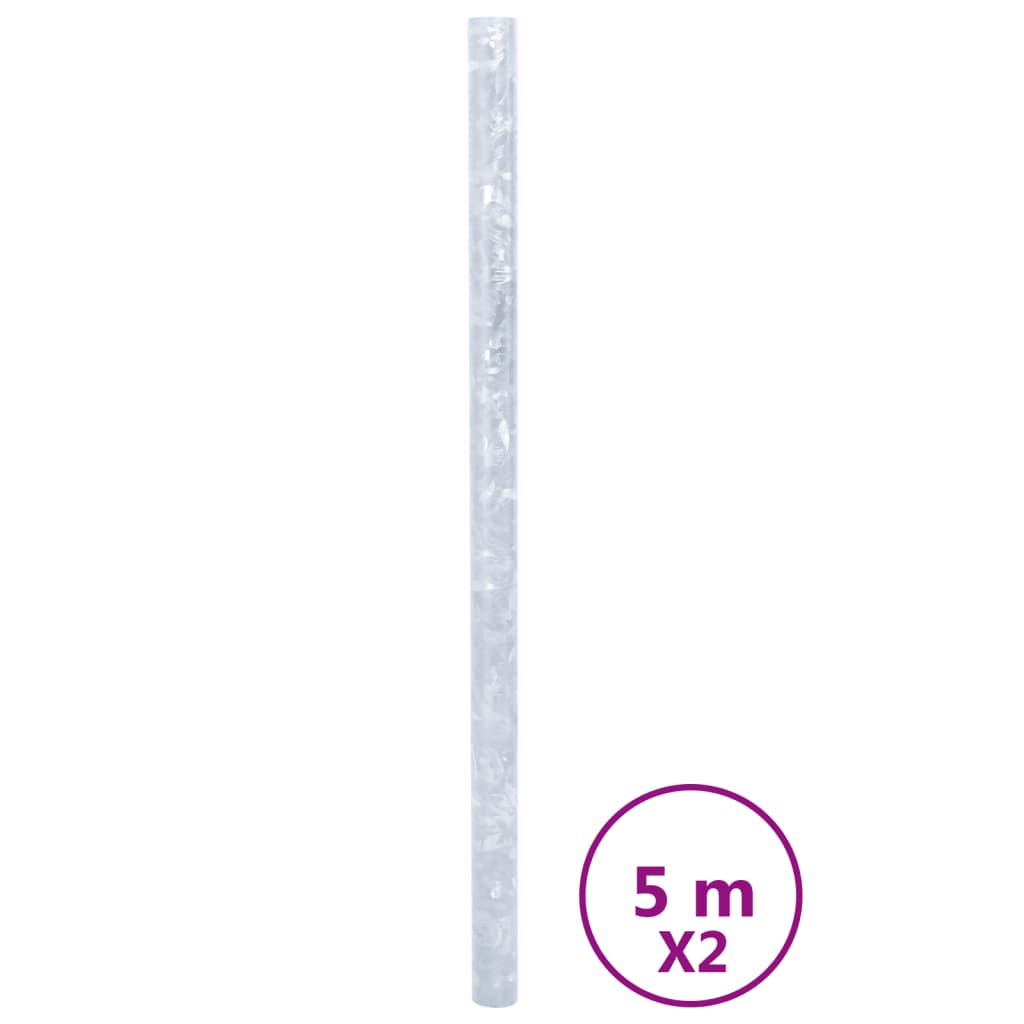 VidaXL Fensterfolien 2 Stk. mattes Blumenmuster PVC