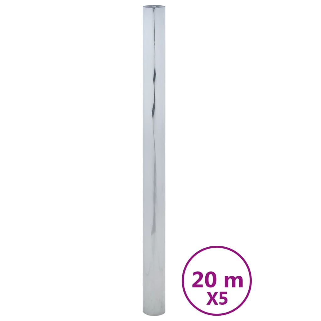 VidaXL Solarfolien 5 Stück statisch reflektierendes PVC silberfarben