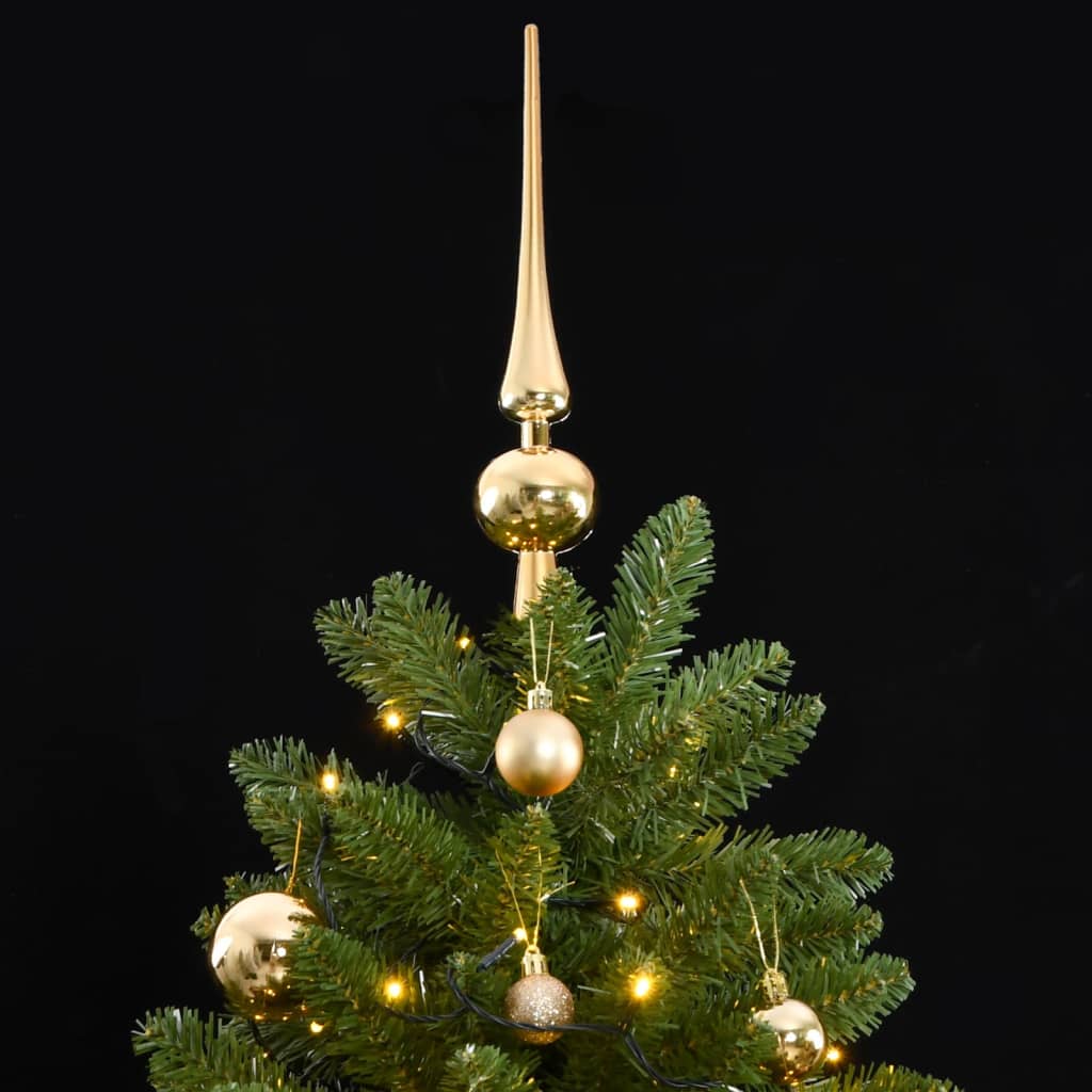 VidaXL Künstlicher Weihnachtsbaum mit Scharnieren 300 LEDs und Weihnachtskugeln 270 cm